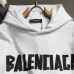 Balenciaga Tape Logo Vintage Washed Distressed Hoodie White,Gray,Black #B68028