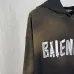 Balenciaga Vintage Faded Hoodie Front Distressed Logo Print Grey Black #B68614