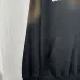 Balenciaga Vintage Faded Hoodie Front Distressed Logo Print Grey Black #B68614