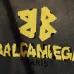 Balenciaga Yellow BB Logo Vintage Washed Distressed Hoodie Multi‑Tone #B68025