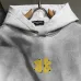Balenciaga Yellow BB Logo Vintage Washed Distressed Hoodie Multi‑Tone #B68025