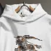 Burberry Equestrian Knight Print Cotton Hoodie White,Gray,Black #B68034
