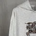 Burberry Hoodie Equestrian Knight Check Logo Print Black Grey #B68612