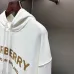 Burberry Pullover Hoodie With Front London Logo Print, White, Black, Beige #B69221