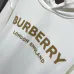 Burberry Pullover Hoodie With Front London Logo Print, White, Black, Beige #B69221