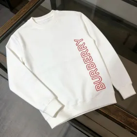 Burberry Vertical Red Logo Crewneck Sweatshirt, Black &amp; White #B69208