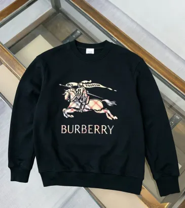Burberry Vintage Check Knight Logo Crewneck Sweatshirt, Black &amp; White #B69211