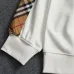 Burberry Vintage Check Panel Sleeve Crewneck Sweatshirt, Classic Pullover #B68999