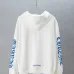 Chrome Hearts Full Zip Hoodie Blue Gothic Letter Print, White, Black #B68585