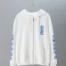 Chrome Hearts Full Zip Hoodie Blue Gothic Letter Print, White, Black #B68585