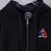 Chrome Hearts Zip Up Hoodie Multicolor Cross Print Black #B68611
