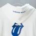 Chrome Hearts x Rolling Stones Zip Up Hoodie White Blue Tongue Logo #B68584