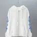 Chrome Hearts x Rolling Stones Zip Up Hoodie White Blue Tongue Logo #B68584