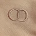 Dior Classic CD Logo Embroidered 420g Heavyweight Hoodie, White Brown Grey Pink Black #B68833