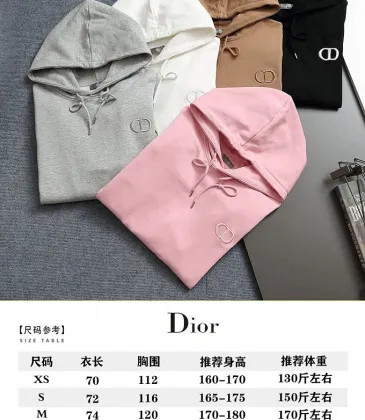 Dior Classic CD Logo Embroidered 420g Heavyweight Hoodie, White Brown Grey Pink Black #B68833 Dior Classic CD Logo Embroidered 420g Heavyweight Hoodie, White Brown Grey Pink Black #B68833