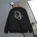 Dior Classic Dior Logo Embroidered Crew Neck Sweatshirt, White and Black #B68835