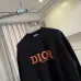 Dior Crew Neck Sweatshirt With Orange Logo Print On Chest, White, Black #B69223