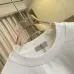 Dior Crew Neck Sweatshirt With Orange Logo Print On Chest, White, Black #B69223