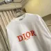 Dior Crew Neck Sweatshirt With Orange Logo Print On Chest, White, Black #B69223