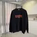 Dior Crew Neck Sweatshirt With Orange Logo Print On Chest, White, Black #B69223