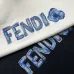 Fendi Floral Logo Print Pullover Hoodie, Black White #B67889