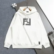 Fendi Hoodies for MEN Black/White 420g #A54508