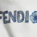 Fendi Men Floral‑Logo Embroidered Pullover Hoodie | Black &amp; White #B67970