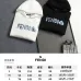 Fendi Men Floral‑Logo Embroidered Pullover Hoodie | Black &amp; White #B67970