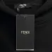 Fendi Men Floral‑Logo Embroidered Pullover Hoodie | Black &amp; White #B67970