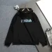 Fendi Men Floral‑Logo Embroidered Pullover Hoodie | Black &amp; White #B67970