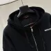 Gucci 460G Heavyweight Zip-Up Hoodie Sweatshirt, Black #B68005
