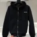 Gucci 460G Heavyweight Zip-Up Hoodie Sweatshirt, Black #B68005