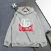 Gucci Classic Color Block GG Logo Hoodie, White, Grey, Black #B68821
