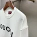 Gucci Crew Neck Sweatshirt With Front Logo Print, White, Navy, Green #B69220