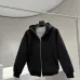 Gucci Full Zip Hoodie, 460gsm Heavyweight Fabric, Heather Grey, Black #B68843