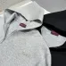 Gucci Full Zip Hoodie, 460gsm Heavyweight Fabric, Heather Grey, Black #B68843