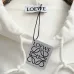 Loewe Anagram Embroidered Hoodie Pullover Sweatshirt Black White #B67656