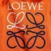 Loewe Classic Anagram Logo Embroidered Hoodie, Orange Sage Cream Black #B68829
