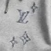 Louis Vuitton 3D Embroidery Zip Up Hoodie, Grey, Black #B68811