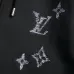 Louis Vuitton 3D Embroidery Zip Up Hoodie, Grey, Black #B68811