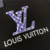Louis Vuitton Blue Monogram LV Logo Crewneck Sweatshirt, Black, White #B69194