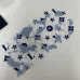 Louis Vuitton Blue Star Graffiti Crewneck Sweatshirt, Black, White #B69190