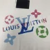 Louis Vuitton Colorful Monogram Logo Crewneck Sweatshirt, Black, White #B69192