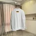 Louis Vuitton Crew Neck Sweatshirt With Gold Embroidered Logo, White, Black #B69222