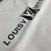 Louis Vuitton Logo Print Crewneck Sweatshirt, Black, White #B69191