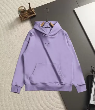 Brand L Minimal Debossed LV Logo Pullover Hoodie For Men Black Purple Burgundy #B67387