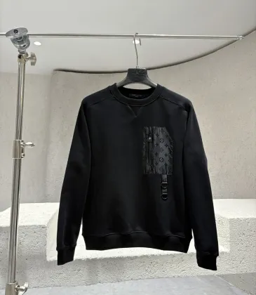 Louis Vuitton Monogram Pocket Crewneck Sweatshirt, Black #B68812 Louis Vuitton Monogram Pocket Crewneck Sweatshirt, Black #B68812
