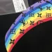 Louis Vuitton Rainbow Monogram Logo Crewneck Sweatshirt, Black, White #B69193