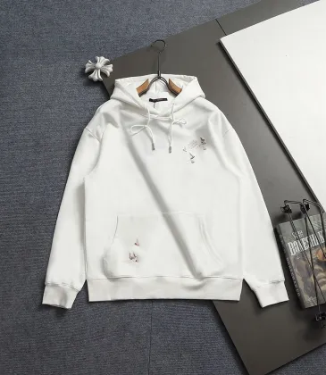 Brand L Sailboat‑Scene Embroidery Pullover Hoodie Men Sweatshirt, White, Navy Blue #B67993