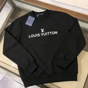Brand L Simple Logo Crewneck Sweatshirt, Black, White #B69195